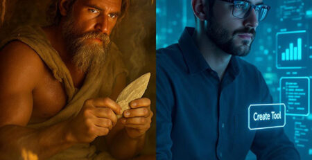 Creadores de herramientas: Ayer con piedra, hoy con la IA